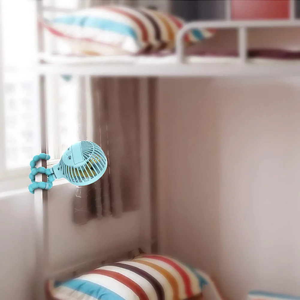 Tragbare USB Mini Clip-auf Schreibtisch Fan Handheld Fan für Baby Kinderwagen Reisen Wandern Klettern Neue Ankunft