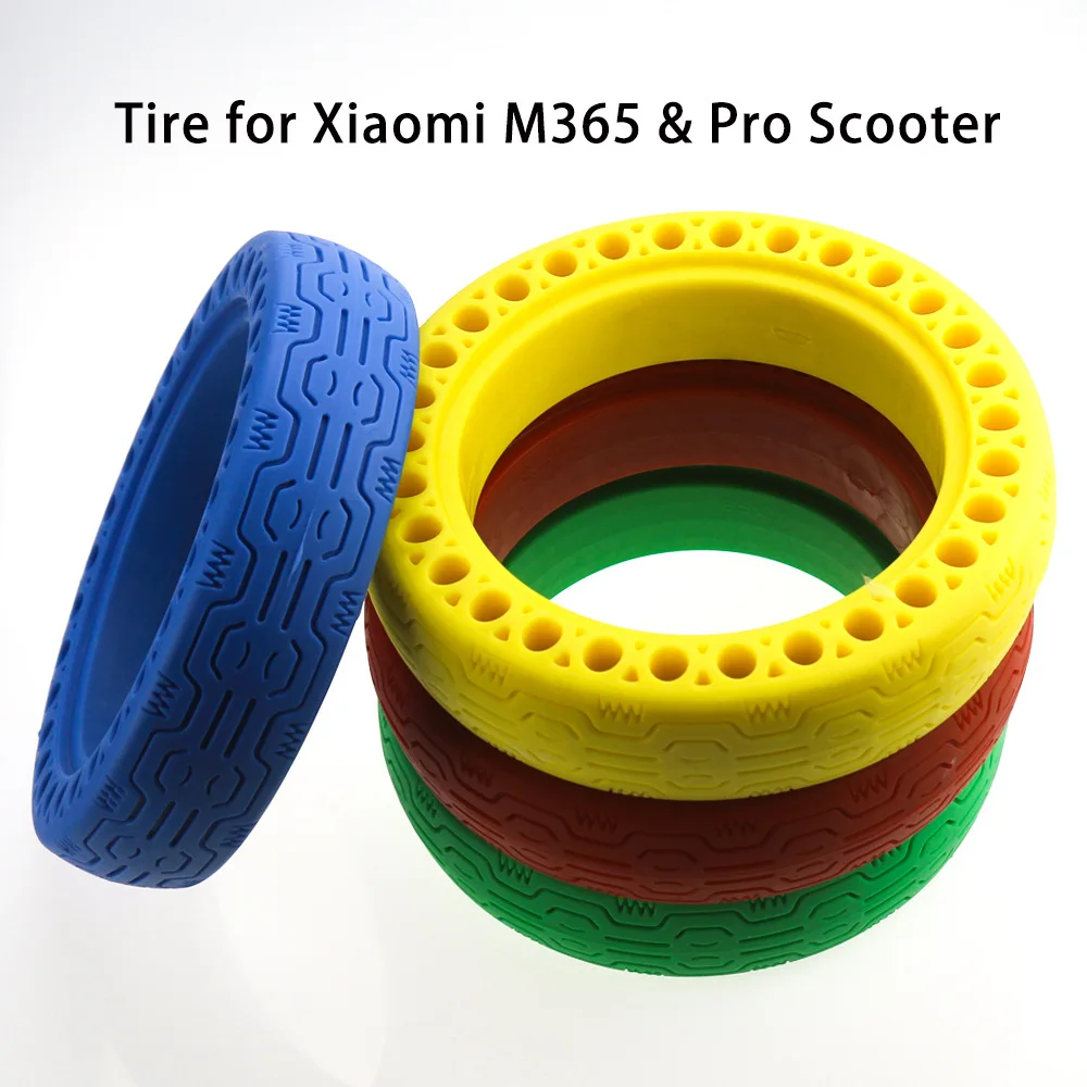 

8.5inch Mijia M365 Scooter Mix Color Tyre Solid Hollow Tires Shock Absorber Damping Rubber Tyres for Xiaomi M365PRO Scooter