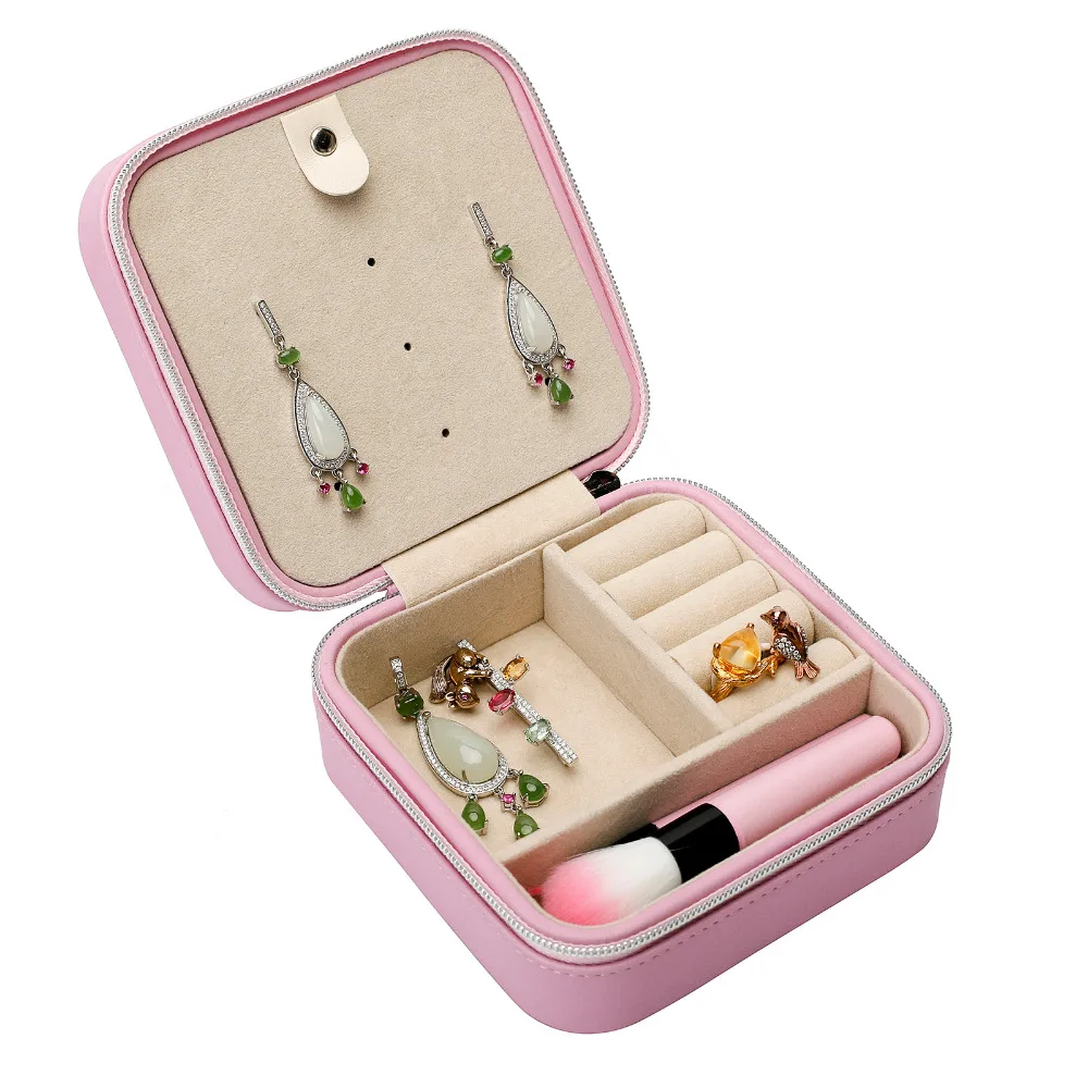 Pink Makeup Layers Cosmetic Organizer Storage Brush Box Cosmetics Kits