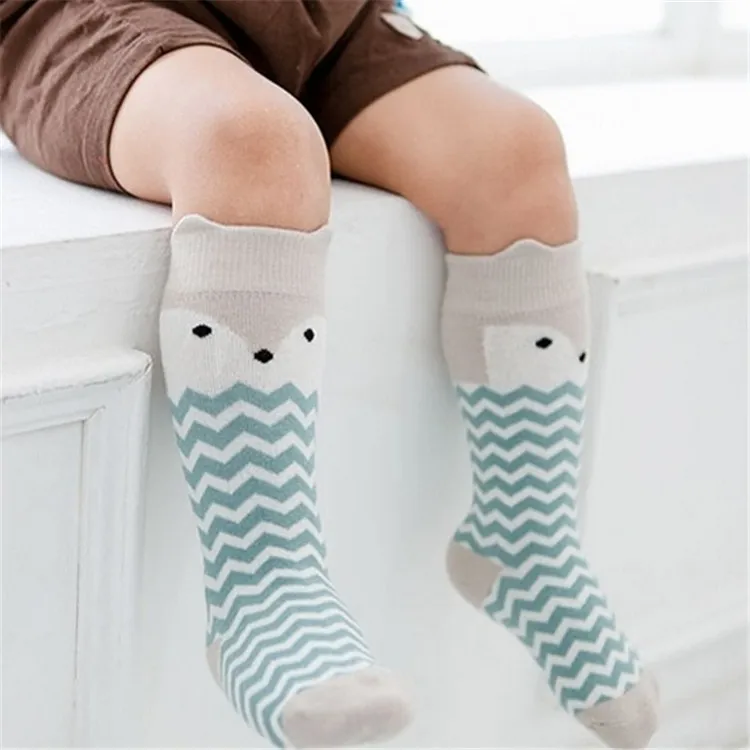 Детские носки, детские носки для мальчиков и девочек, гольфы для новорожденных, хлопковые носки с милым рисунком кота
