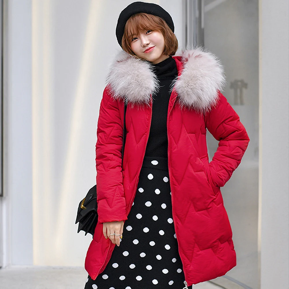 

Large Size Loose Glossy Coats Outwear long jacket female winter new students wave heavy cotton-padded clothes 928