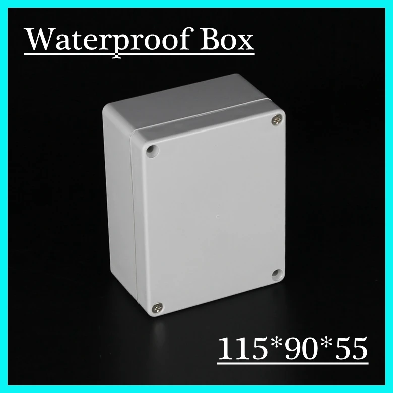 

(1 piece/lot) 115*90*55mm Grey ABS Plastic IP65 Waterproof Enclosure PVC Junction Box Electronic Project Instrument Case