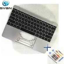 США A1534 Topcase с клавиатурой подсветка для Macbook 1" C Корпус Крышка