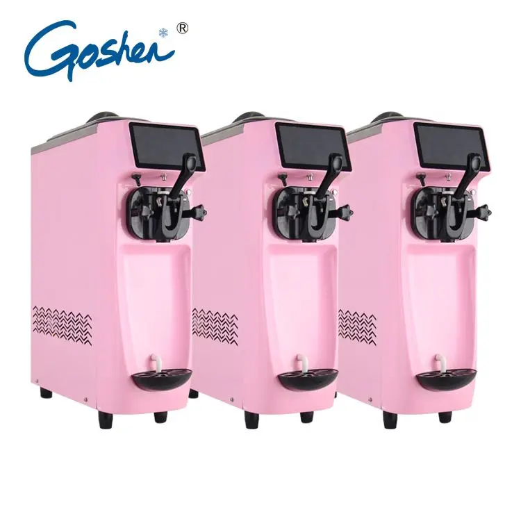 

Mini Ice Cream Machine Table Top one Flavor Soft Ice Cream Machine CE Commercial