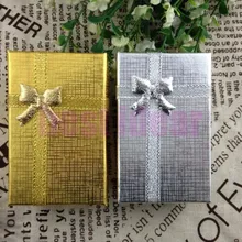 96 шт./лот Романтический золото и серебро шкатулке ожерелье/серьги/кольца коробка Подарочная коробка