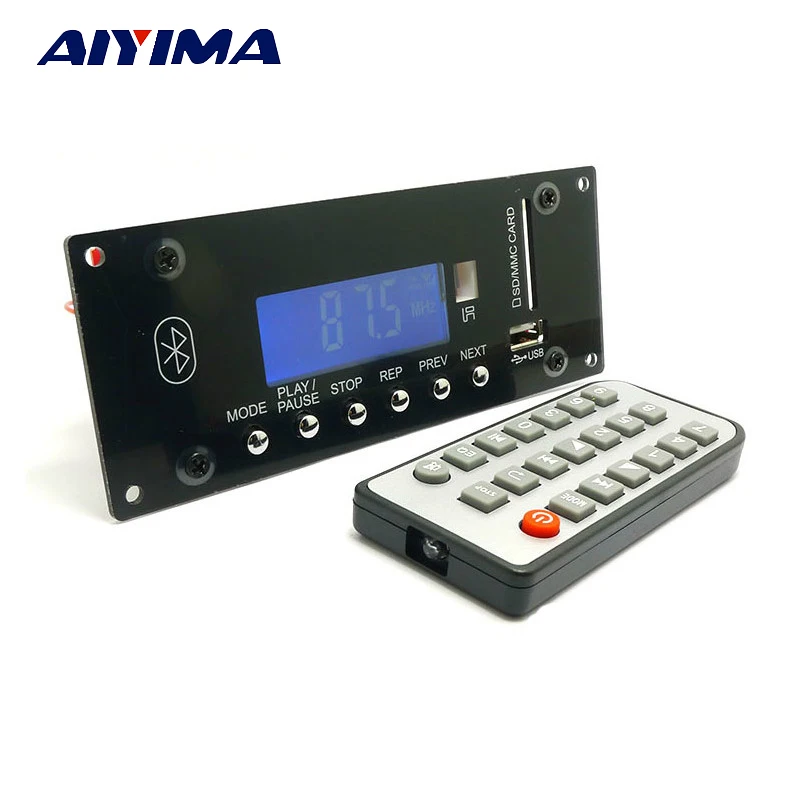 

Aiyima Bluetooth 4.0 MP3 Audio Decoder Board DAC Bluetooth Receiver WMA WAV FLAC APE Decoding Support APP