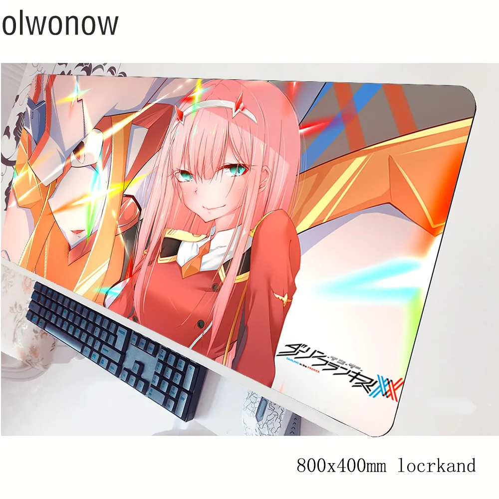 Коврик для мыши darling in the franxx, геймер, 80x40 см, игровой коврик для мыши, крутой коврик для ноутбука, восхитительный коврик для мыши, игры, pc gamer, коврики для геймпада