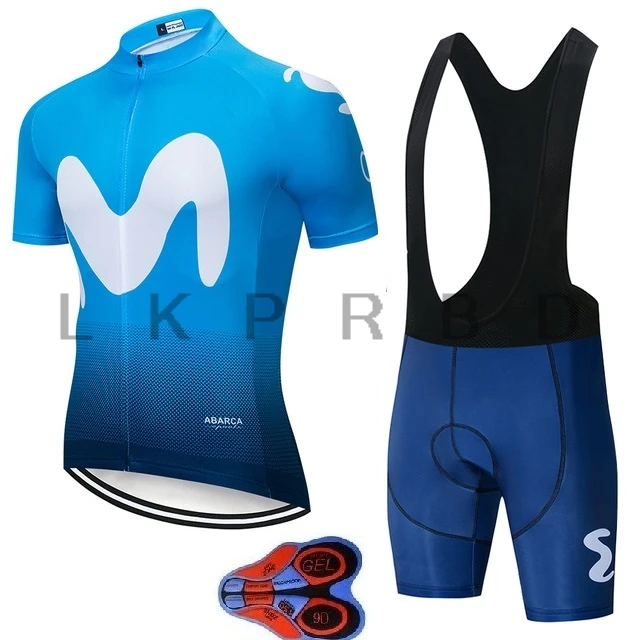 2019 Movistar Team с короткими рукавами Джерси для велоспорта нагрудник Ropa Ciclismo велосипедный Костюм MTB велосипедный Джерси Униформа мужская одежда