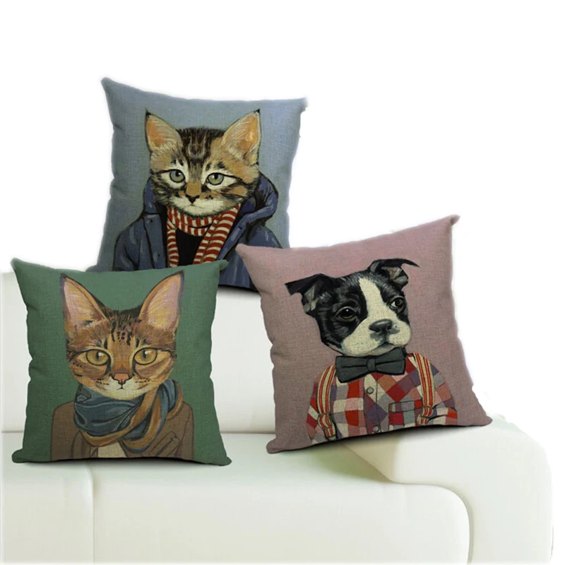 2015 New Beautiful Pillow Covers Lovely Cats Throw Pillows Case For 18 Pillow Covers Vintage ...