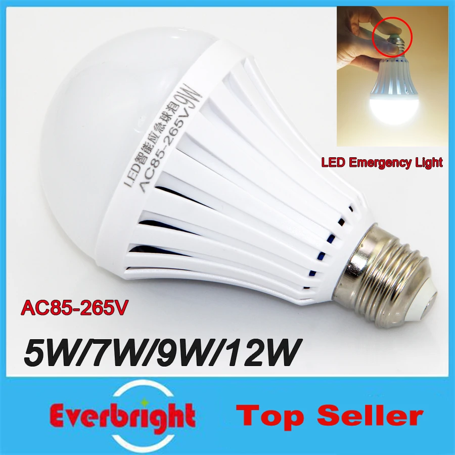 

2016 New High Power Intelligent LED Magical Bulb AC85-265V E27 Rechargeable Emergency LED Bulb Lamp For Home Lights SMD5730 Chip