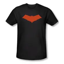 Красный капюшон символ Бэтмен DC Comics для мужчин и взрослых Slim Fit Футболка мужская футболка с коротким рукавом крутые топы футболки