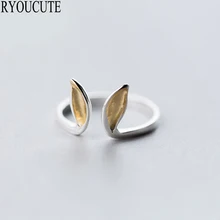 Neue Silber Farbe Kaninchen Ohr Ringe für Frauen Einstellbare Größe Ringe Mode Hochzeit Schmuck