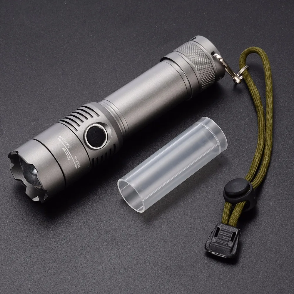 

Mayitr Super Bright 2000LM XML-T6 LED Flashlight Zoomable 18650/AAA 3 Modes High-Low-Strobe Torch Lamp