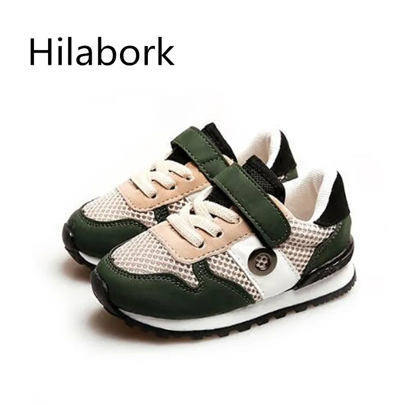Hilabork 2017 boy shoes girls sneakers sneakers kids toddler boy shoes fashion leather sneakers boys casual