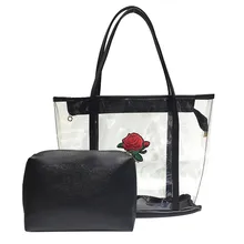 2 шт. прозрачная Желейная дорожная сумка для плавания Большая вместительная сумка спортивный дизайн Дорожная сумка на молнии простая сумочка из ПВХ J13