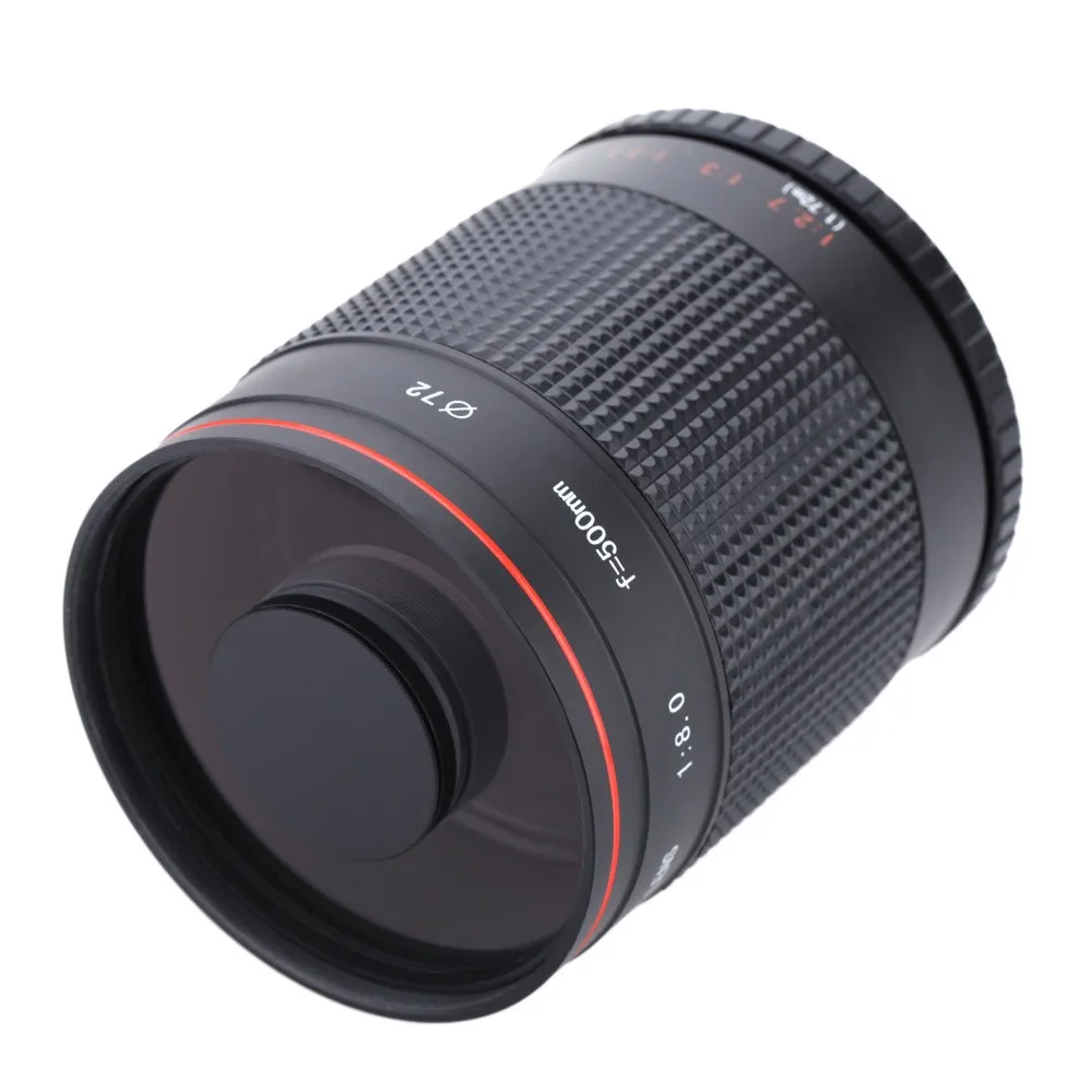 500 мм F/8 0 телефото ручной зеркальный объектив + T2 адаптер крепления для Canon Nikon Pentax