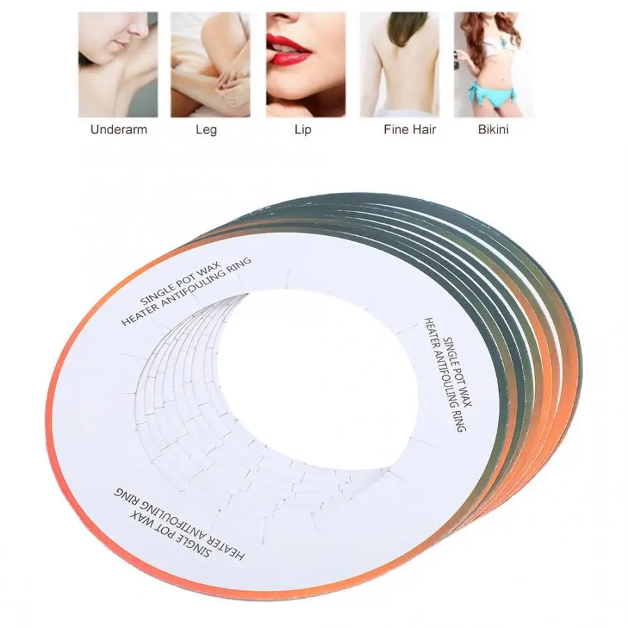 

10pcs Universal Standard Waxing Machine Cleaning Protection Anti-fouling Paper Ring Hair Removal Accessories Bace Support l