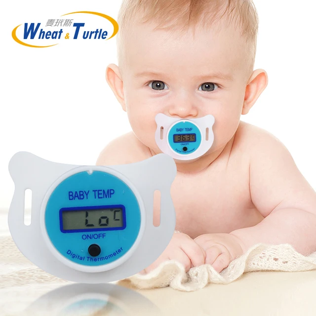 Baby Nipple Medical Silicone Pacifier LCD Digital Children's Thermometer