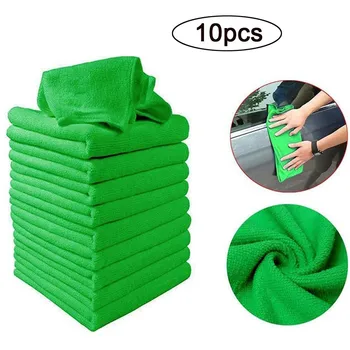 

10PC Blue Car Cleaning Detailing Soft Polish Cloths Towel Dropshipping 2019 NEW For bmw For toyota For honda For volvo