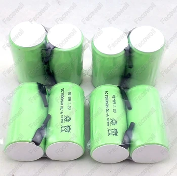 

15pcs sub c 1.2v rechargeable battery ni-mh 10c discharge rate 3500mah subc sc bateria 1.2v sc 3500mah 1.2v nimh for camera toy