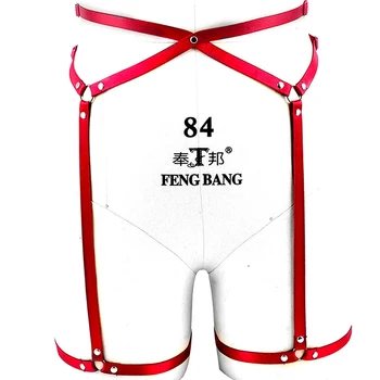 

Bondage Red Harness Garter for Women Tops Clothing Belt Elastic Lingerie Dance Festival Rave Fetish Wear Nightclub DS Dj Cosplay