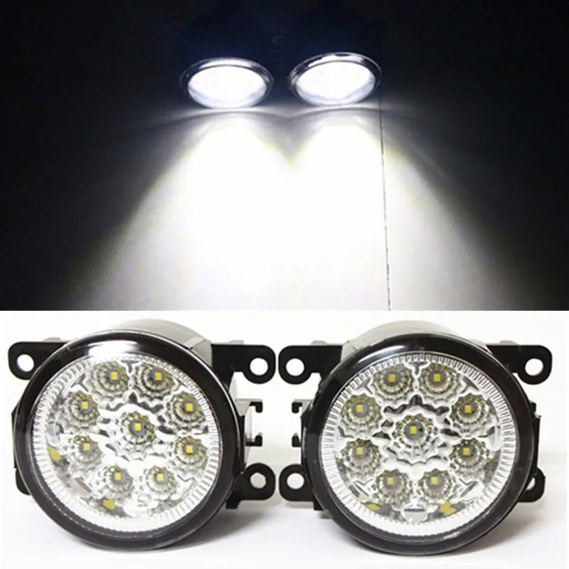 For Renault MEGANE 2/II Saloon LM0 LM1 2003-2015 Car Styling LED Fog Lamps Lights Refit Blue:10000K White:6000K Yellow:4300K