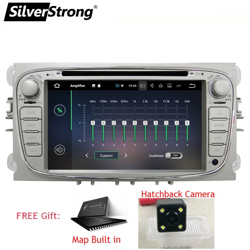 Top SilverStrong 7inch 2Din Android9.0 IPS Radio Car DVD For Ford Focus2 Mondeo Focus Galaxy with Video Output Ability 3