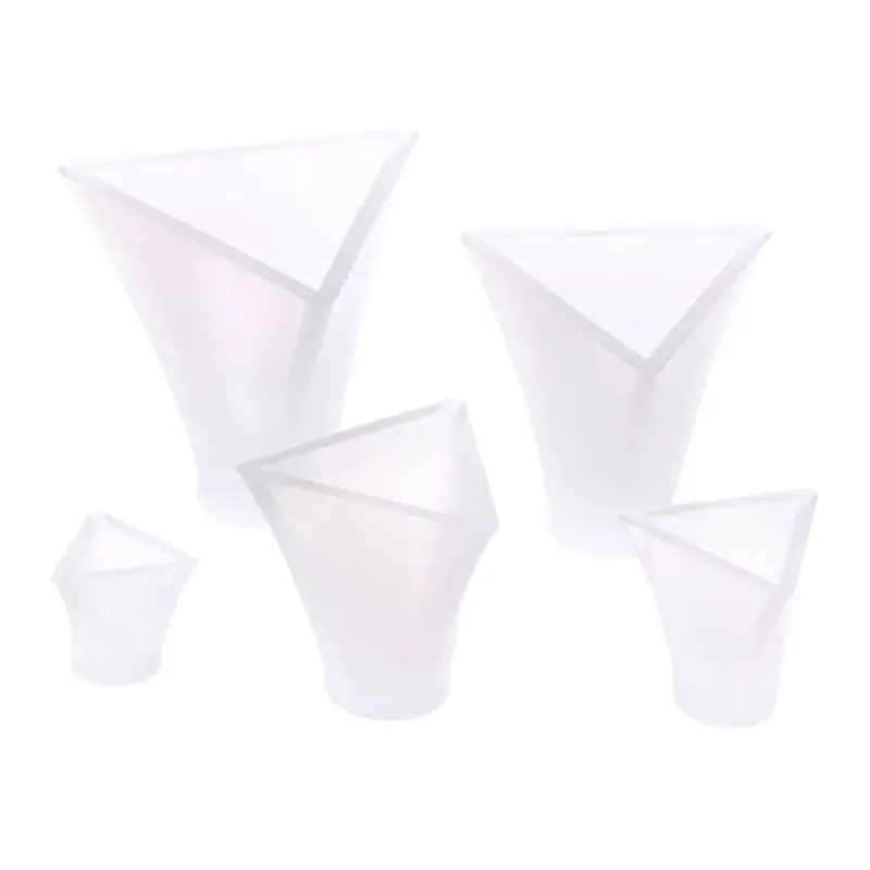

5 pcs triangular silicone mold, Cone Epoxy Resin Molds, Resin Stone Pendulum Crystal Column Pendant Silicone UV Resin Mold Jewel