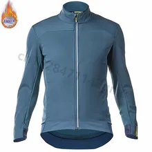 MAVIC, новинка, синие зимние мужские майки для велоспорта, сохраняющие тепло, с длинным рукавом, pro team, MTB, велосипедная Джерси, термо флис, Майо, Ciclismo