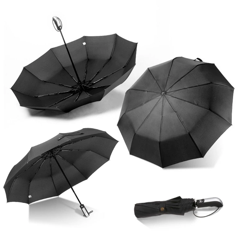 Durable Luxury Wide Windproof Umbrella Auto Open Close Upgraded Comfort