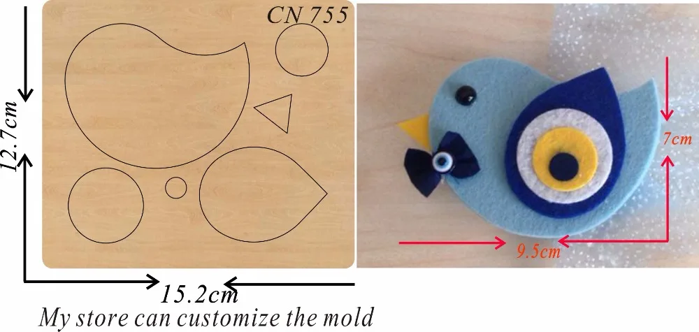 

bird DIY 755 die cutting & Wooden dies
