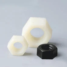 Nylon Hex Metric Nut Plastic Threaded Hexagonal Nuts Black White M2 M2.5 M3 M4 M5 M6 M8 M10 M12 M14 M16 M18 M20 Nylon Hex Metric Nut Plastic Threaded Hexagonal Nuts Black White M2 M2.5 M3 M4 M5 M6 M8 M10 M12 M14 M16 M18 M20