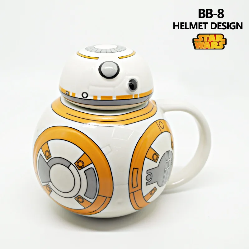 Звездные войны керамическая кружка BB-8 робот чашка с крышкой креативная керамическая кофейная чашка