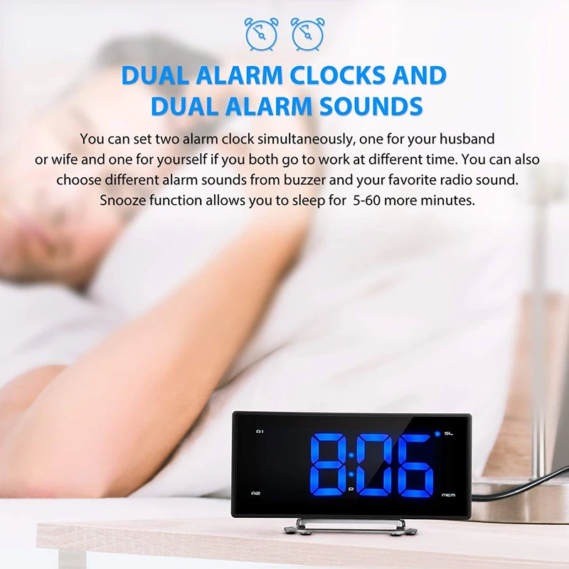  LED Digital Electronic Table Projector Clock Desk Nixie Projection Alarm Clock With Time Projection