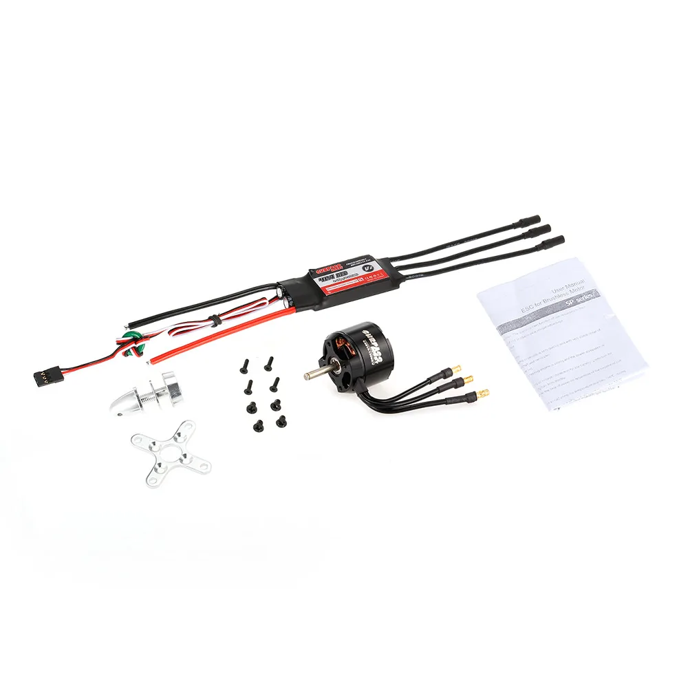 Высококачественный 2814 1300KV 14 полюсный бесщеточный двигатель 40A ESC 2 4S комплект для