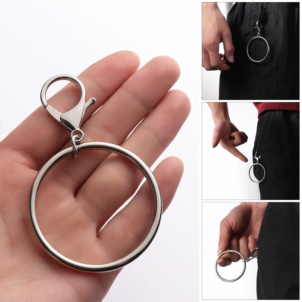

Street Big Ring Key Chain Rock Punk Trousers Hipster Key Chains Pant Keychain HipHop Fashion Accessories