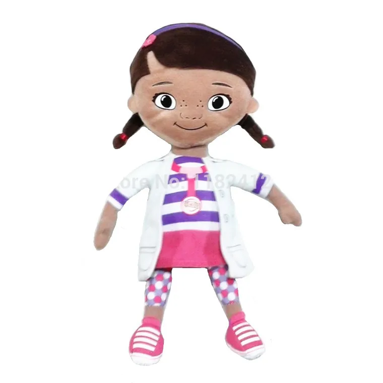 С изображением героев мультсериала "ДОКТОР ПЛЮШЕВА" игрушка плюшевой из одноименного мультфильма плюшевая игрушка кукла 32 см детская одежда для девочек, игрушки для детей, подарки