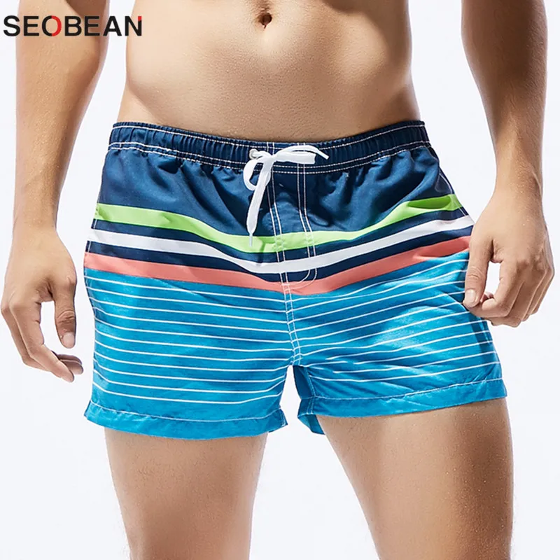 SEOBEAN брендовые шорты, цветные мужские пляжные шорты для отдыха, летние пляжные шорты для мужчин