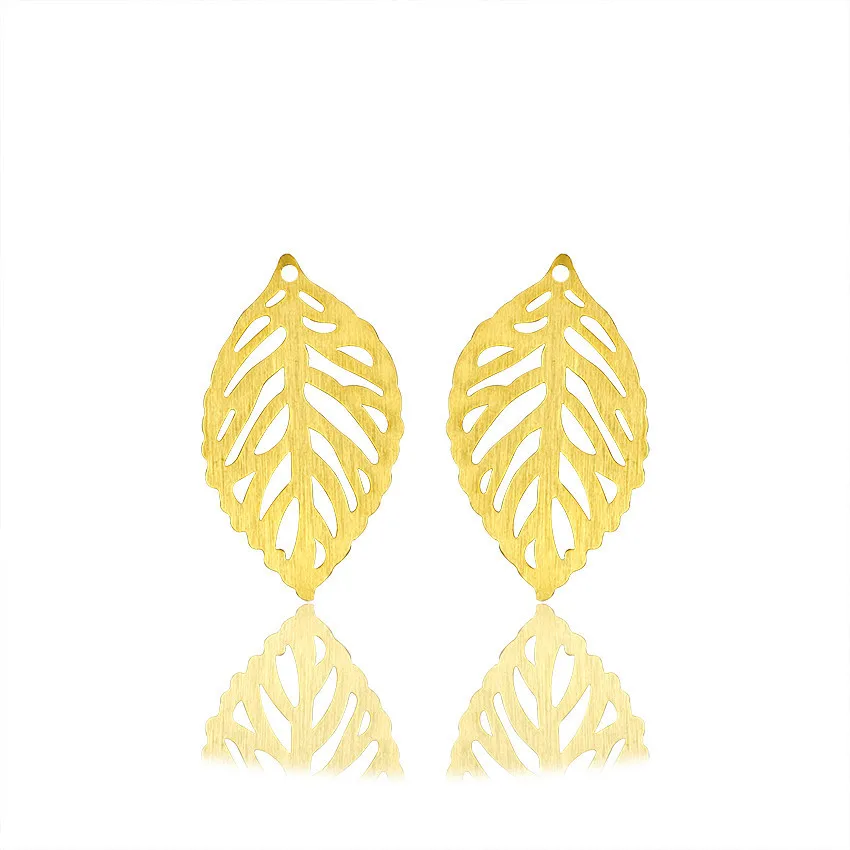 

Fashion Leaves Pendant Earrings For Women Stainless Steel Earrings Brincos Gold Silver Color Oorbellen Femme Gifts Party Modis