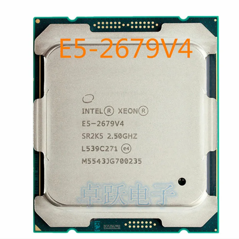 Процессор Intel Xeon E5-2679V4, 20 ядер, 2,50 ГГц, 50 Мб, 14 нм, LGA2011-3 процессор E5 2679 V4, E5-2679 V4