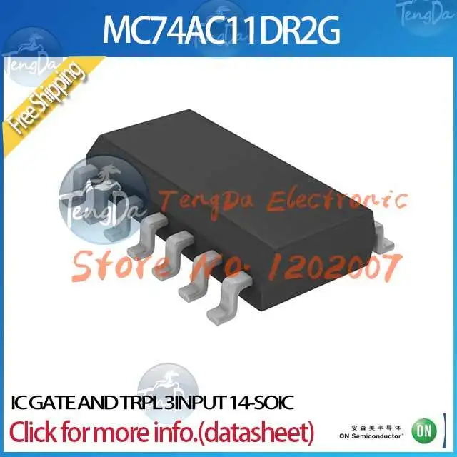 Бесплатная доставка 20 шт./лот MC74AC11DR2G IC ворота и TRPL 3 входа 14 SOIC|ic pld|gate rollerics mp4 |