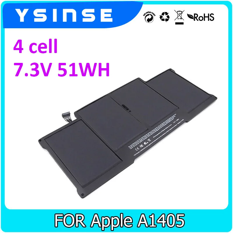 

7.3V 51WH Replacement Battery For Apple 13" 13 inch Macbook Air A1377 A1496 A1405 A1466 13.3" MD760 MD761 CH/A ZP/A LL/A Battery