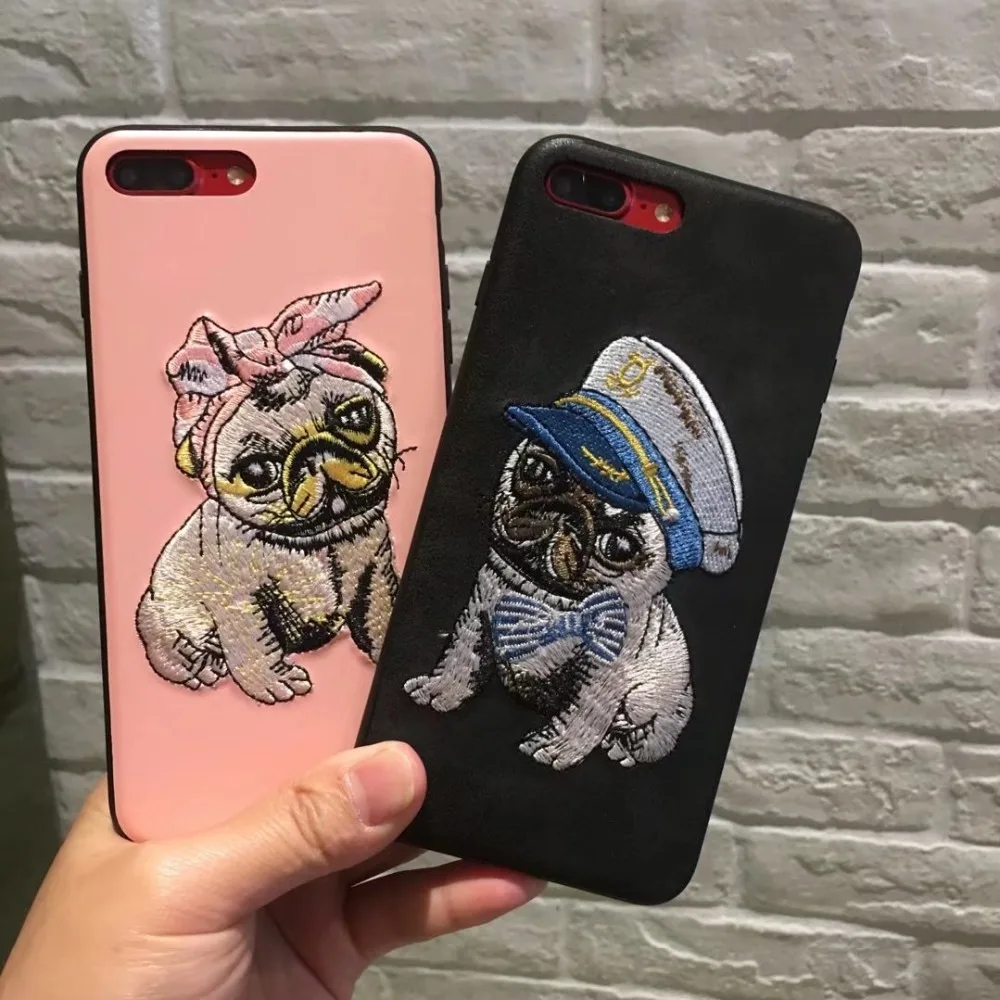Luxury Handmade 3D Embroidered Phone Case Cover For iPhone 6 6s Plus 7
