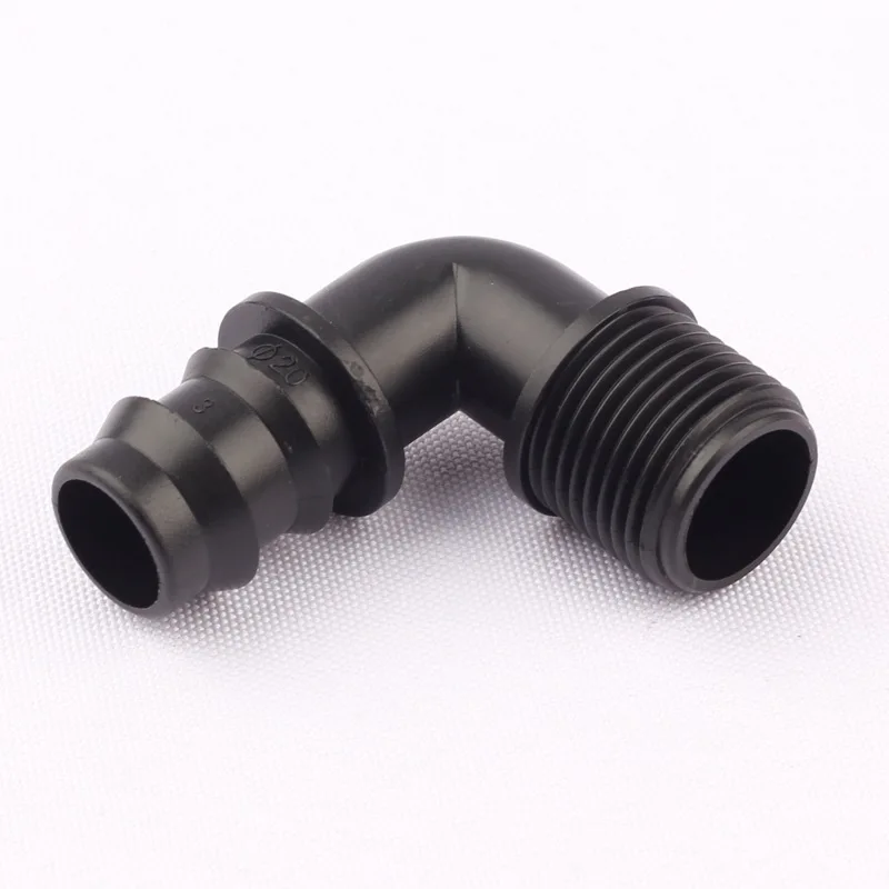 5 шт. NuoNuoWell 1/4 &quot DN20 ПЭ труба наружная резьба колено зазубренный соединитель для