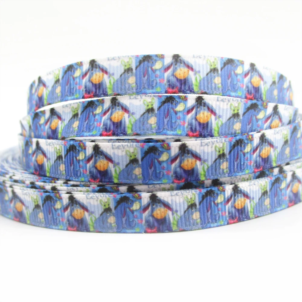 

3/8'' 9mm flowers series high quality printed polyester ribbon 10 yards,DIY handmade materials,wedding gift wrap,10Y49776