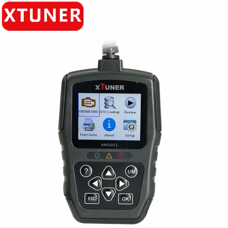 

XTUNER AM1011 OBDII/EOBD Code Reader Update Online AM1011 OBD Diasnostic Scanner for OBD Modes After 1996 Year