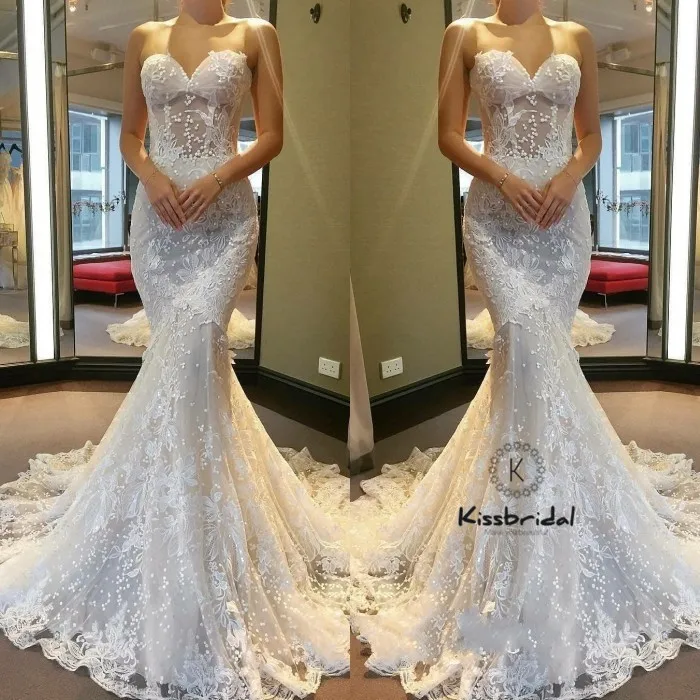 Vintage Lace Wedding Dresses with Corset