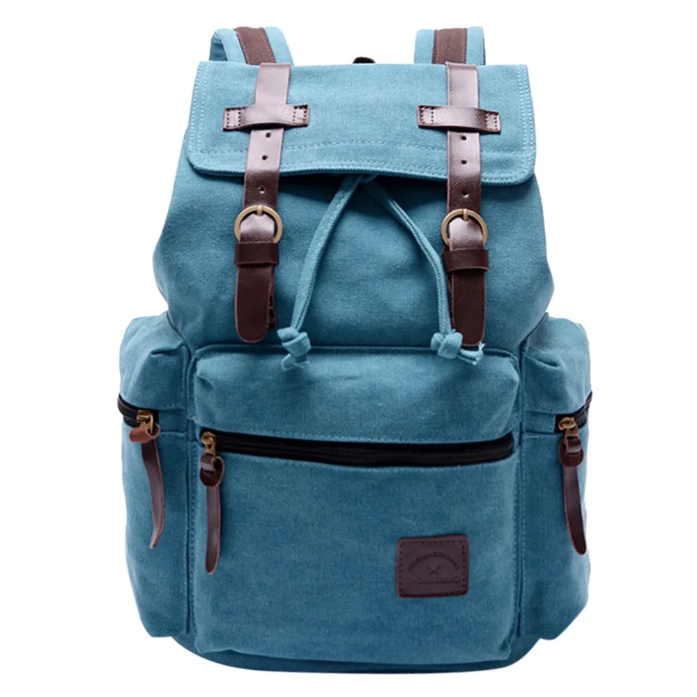 

Female male canvas backpack preppy style school Lady girl student school Travel bag mochila bolsas Rucksack 18Sep