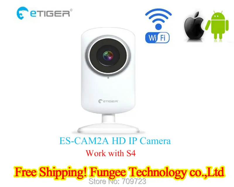 Etiger original ES-CAM2A WIFI camera 720P Day/night motion detection  Security IP Wireless Camera work with S4 - AliExpress