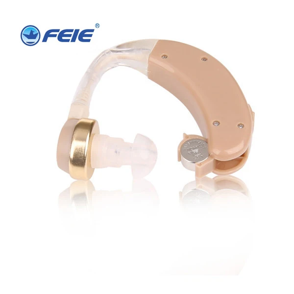 Портативный BTE слуховой аппарат цифровой звук голосовой усилитель громкости Регулируемый за ухо слуховые аппараты для пожилых S-8A